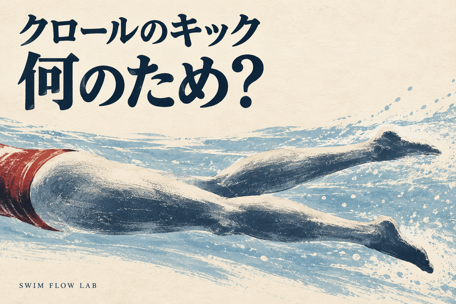 クロールのキックは何のため？