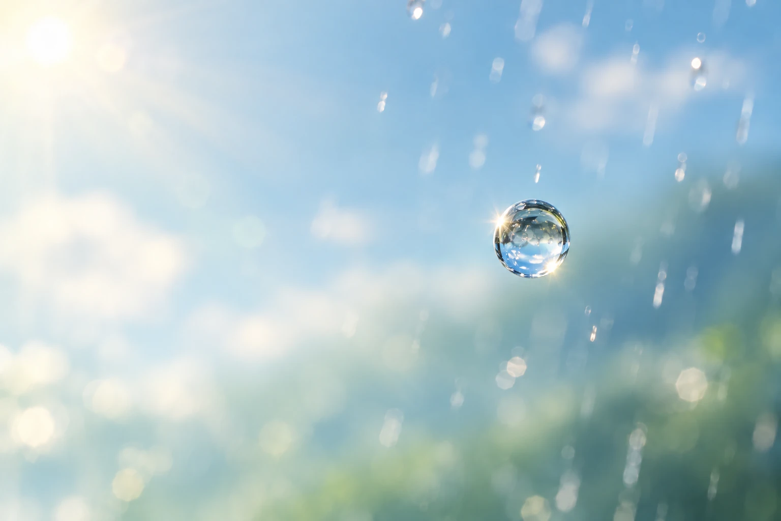 空気中を落ちる一滴。速さは、見た目だけでは分かりません。